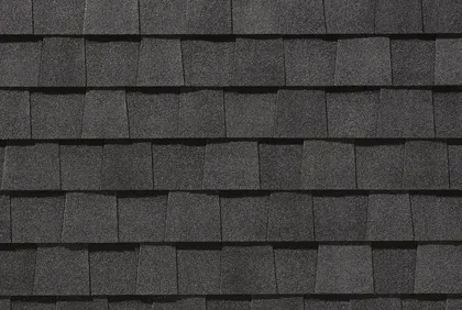 Moire Black shingle swatch